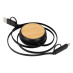 Multicargador ABS/Bamboo 4/1 - Negro